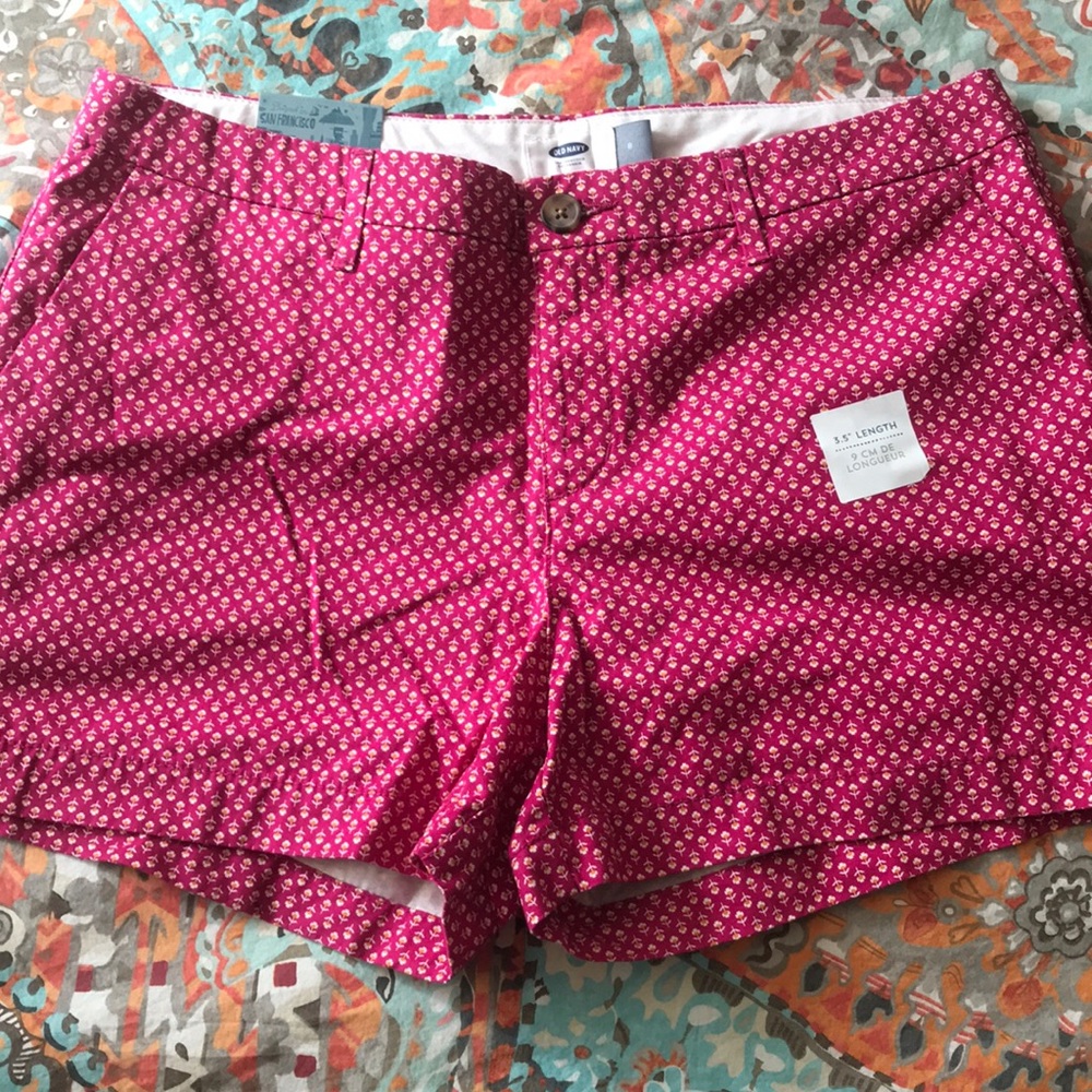 Pink cotton shorts